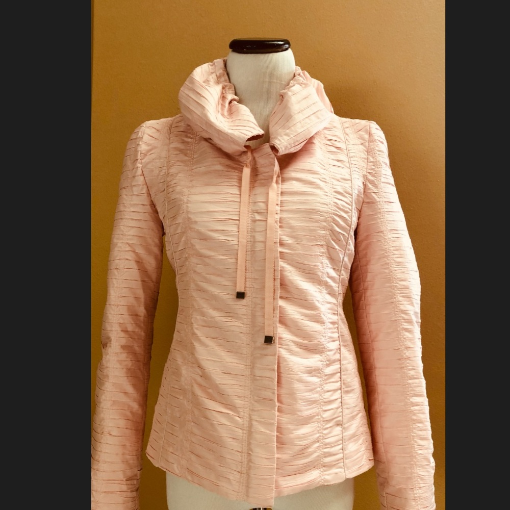 DONATED 
CHICO’s Soft Pink Tufted Jacket